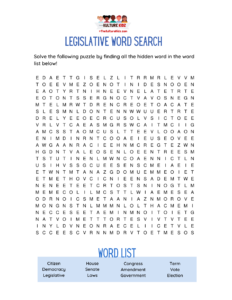 Legislative Word Search